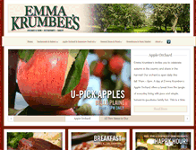 Tablet Screenshot of emmakrumbees.com
